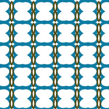 farklı geometrik şekillere sahip soyut, pürüzsüz desensiz vektör çizimi