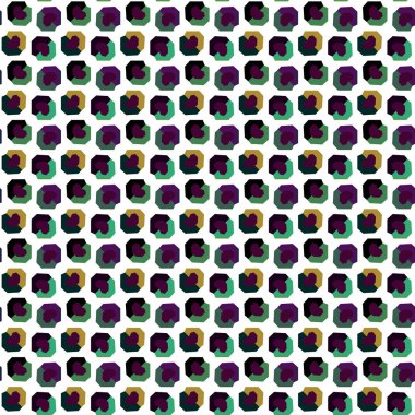 farklı geometrik şekillere sahip vektörsüz desen