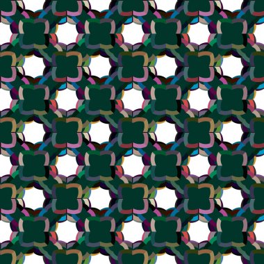 geometrik şekil tasarımlı kusursuz desen