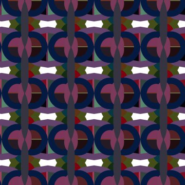 Geometrik süslemeli vektör deseni. Kusursuz tasarım dokusu.