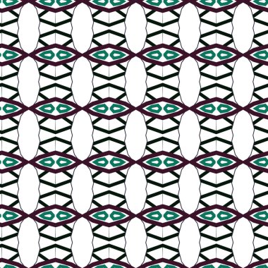 Soyut geometrik dikişsiz desen. Duvar kağıtları, arkaplanlar, yüzey dokuları için vektör çizimi 