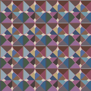 tileable background with geometric elements for fabric design 