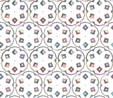 Geometrik süslemeli vektör deseni. Kusursuz tasarım dokusu.