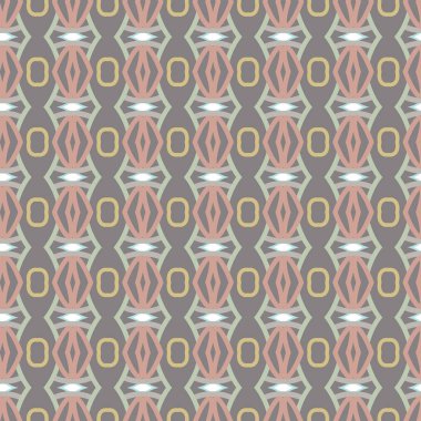 Geometrik süslemeli vektör deseni. Kusursuz tasarım dokusu.