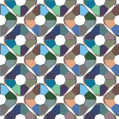 Geometrik süslemeli vektör deseni. Kusursuz tasarım dokusu.