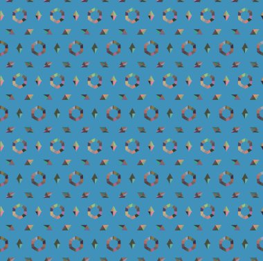 Modern geometrik vektör tasarımı, kusursuz desen çizimi