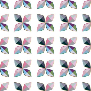 Geometrik süslemeli vektör deseni. Kusursuz tasarım dokusu.
