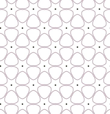 farklı geometrik şekillere sahip soyut, pürüzsüz desensiz vektör çizimi