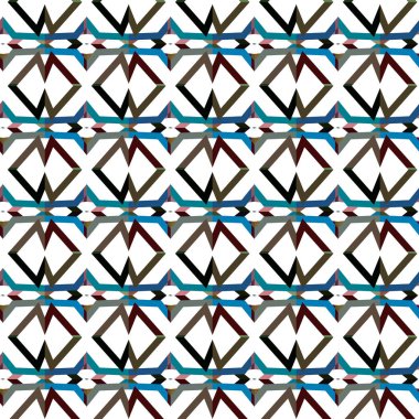 geometrik elementlerle kusursuz arkaplan, vektör 