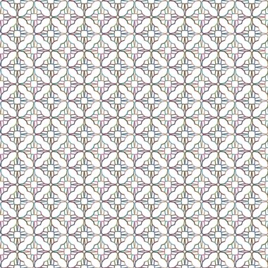 Geometrik süslemeli vektör deseni. Kusursuz tasarım dokusu.