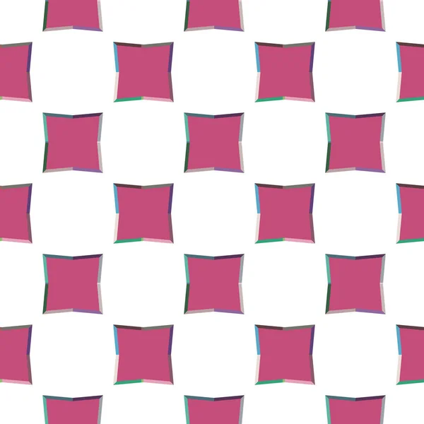 Pola Geometris Abstrak Dengan Bentuk Berwarna Warni - Stok Vektor