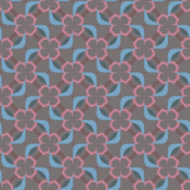 farklı geometrik şekillere sahip soyut, pürüzsüz desensiz vektör çizimi