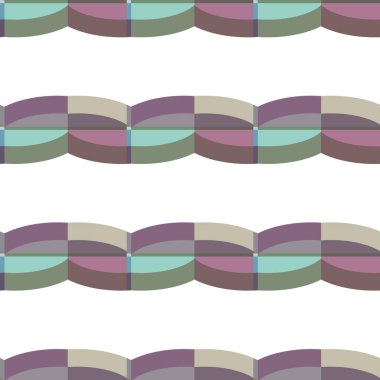 Soyut geometrik dikişsiz desen. Duvar kağıtları, arkaplanlar, yüzey dokuları için vektör çizimi 