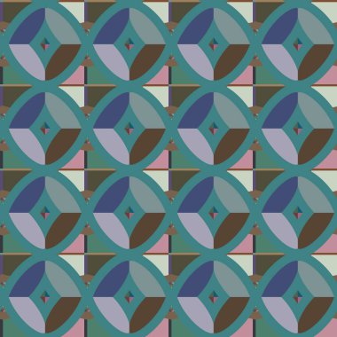 geometrik elementlerle kusursuz arkaplan, vektör illüstrasyonu 