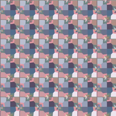 Modern geometrik vektör tasarımı, kusursuz desen çizimi