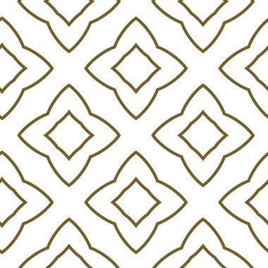 Geometrik süslemeli vektör deseni. Kusursuz tasarım dokusu.