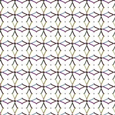 Modern geometrik vektör tasarımı, kusursuz desen çizimi