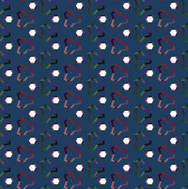 Soyut geometrik şekilli kusursuz desen