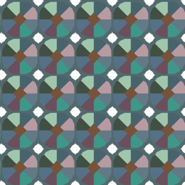 geometrik şekil tasarımlı kusursuz desen