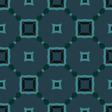 Geometrik süslemeli vektör deseni. Kusursuz tasarım dokusu.