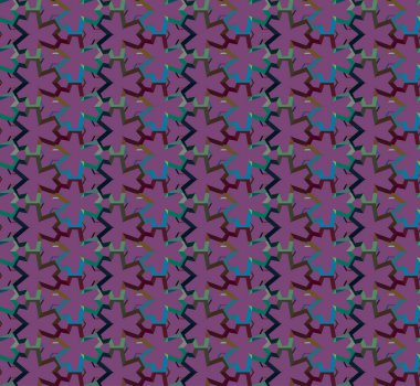 Geometrik süslemeli vektör deseni. Kusursuz tasarım