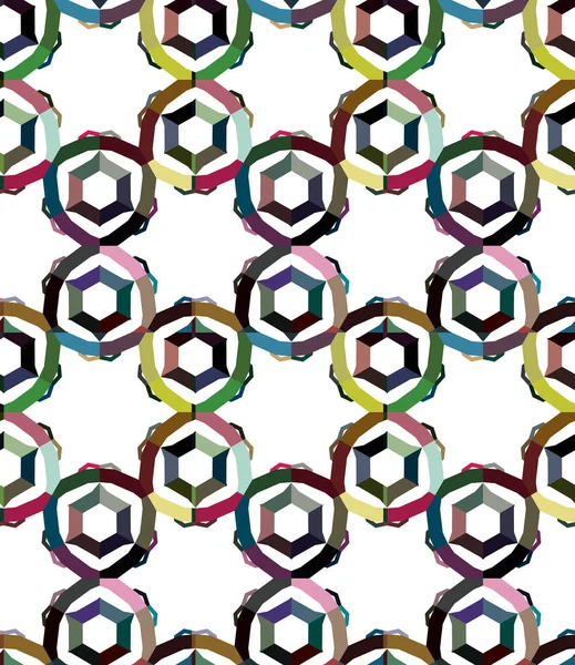 Geometrik süslemeli vektör deseni. Kusursuz tasarım dokusu.