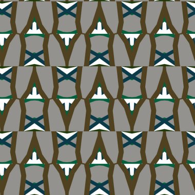 geometrik şekil tasarımlı kusursuz desen