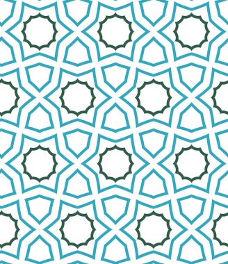 farklı geometrik şekillere sahip soyut, pürüzsüz desensiz vektör çizimi