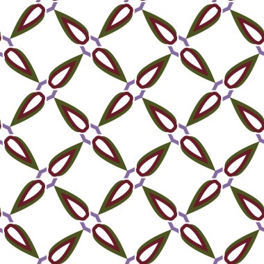 farklı geometrik şekillere sahip soyut, pürüzsüz desensiz vektör çizimi