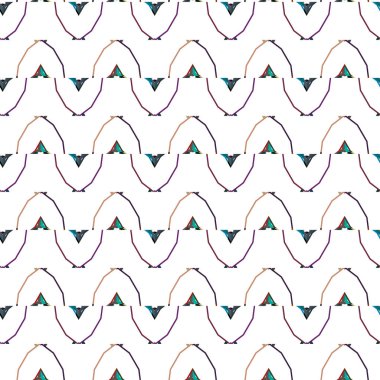Modern geometrik vektör tasarımı, kusursuz desen çizimi