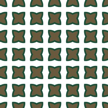 Farklı geometrik şekillere sahip kusursuz desensiz vektör çizimi