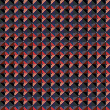 Soyut geometrik dikişsiz desen. Duvar kağıtları, arkaplan, yüzey dokuları için vektör çizimi 