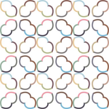 Modern geometrik vektör tasarımı, kusursuz desen çizimi