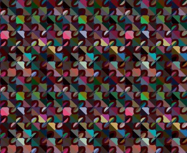 tileable background with geometric elements for fabric design 