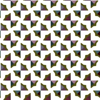 geometrik şekil tasarımlı kusursuz desen