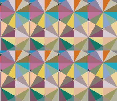 Modern geometrik vektör tasarımı, kusursuz desen çizimi