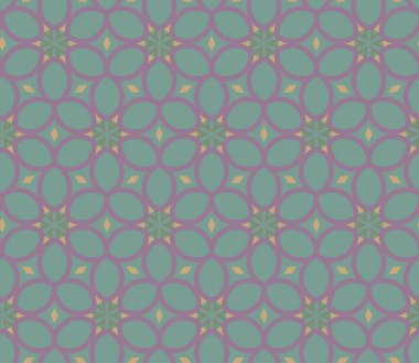 Geometrik süslemeli vektör deseni. Kusursuz tasarım dokusu.