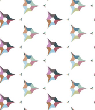 geometrik şekil tasarımlı kusursuz desen