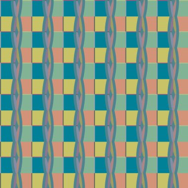 geometrik elementlerle kusursuz arkaplan, vektör illüstrasyonu 