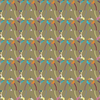 geometrik şekil tasarımlı kusursuz desen