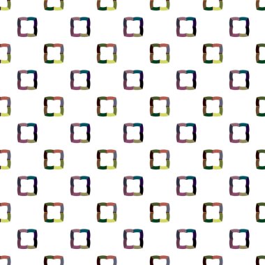 farklı geometrik şekillere sahip soyut, pürüzsüz desensiz vektör çizimi