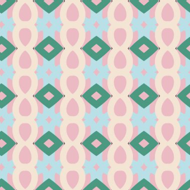 Soyut geometrik dikişsiz desen. Duvar kağıtları, arkaplan, yüzey dokuları için vektör çizimi 