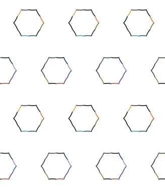 Geometrik süslemeli vektör deseni. Kusursuz tasarım dokusu.