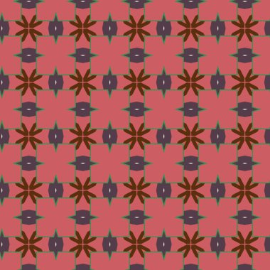 farklı geometrik şekillere sahip soyut, pürüzsüz desensiz vektör çizimi