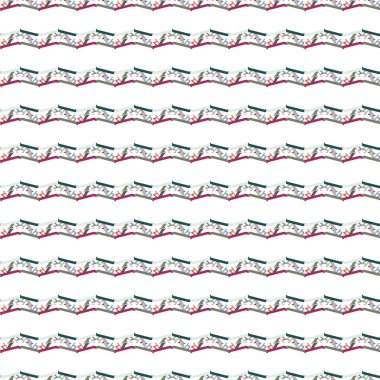 farklı geometrik şekillere sahip soyut, pürüzsüz desensiz vektör çizimi