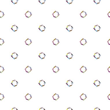 Modern geometrik vektör tasarımı, kusursuz desen çizimi