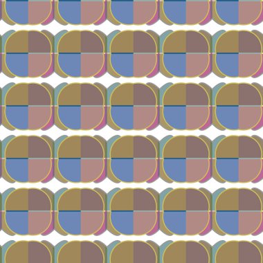 Soyut geometrik dikişsiz desen. Duvar kağıtları, arkaplan, yüzey dokuları için vektör çizimi 