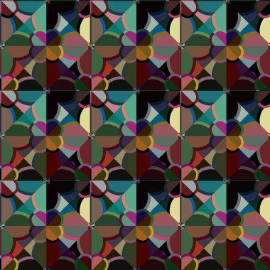 Soyut geometrik şablonun vektör çizimi