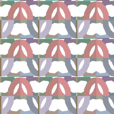 Geometrik süslemeli vektör deseni. Kusursuz tasarım dokusu.