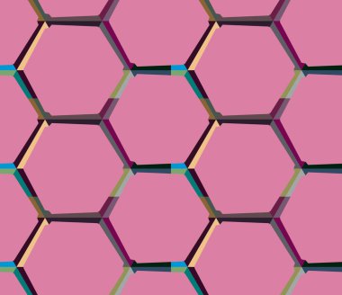 geometrik şekil tasarımlı kusursuz desen